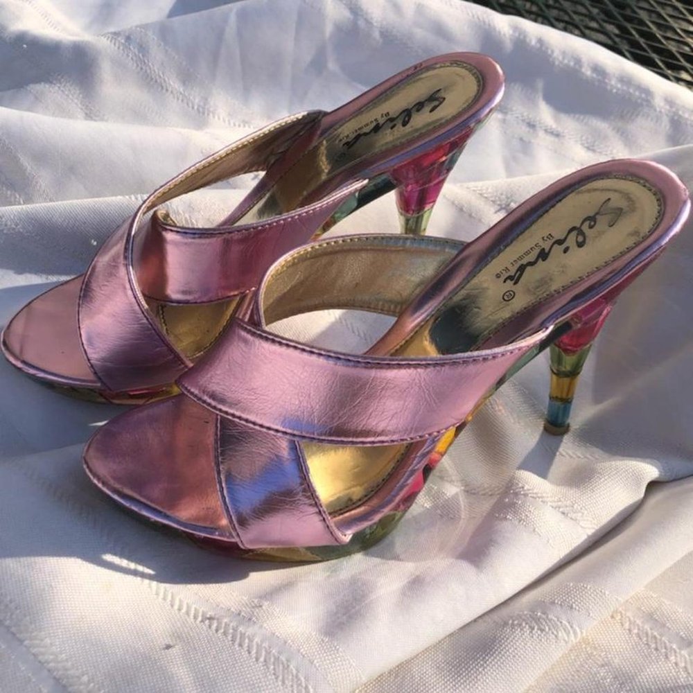 Rainbow Purple Heels Selina by Summer Rio